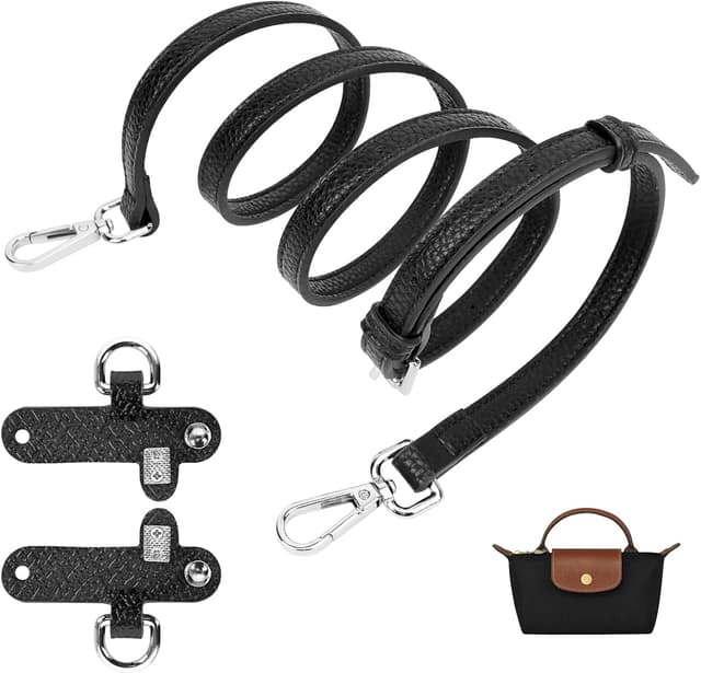 Detalle de Longchamp Leder Schultergurt mit Einstelllänge