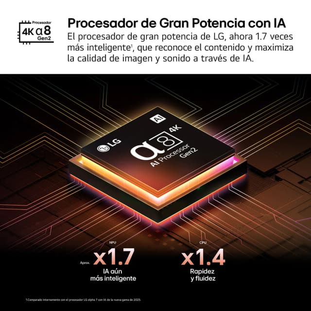 Detalle de LG 65QNED93A6A QNED evo MiniLED AI (65”) 4K Smart TV reacondicionada Grado A