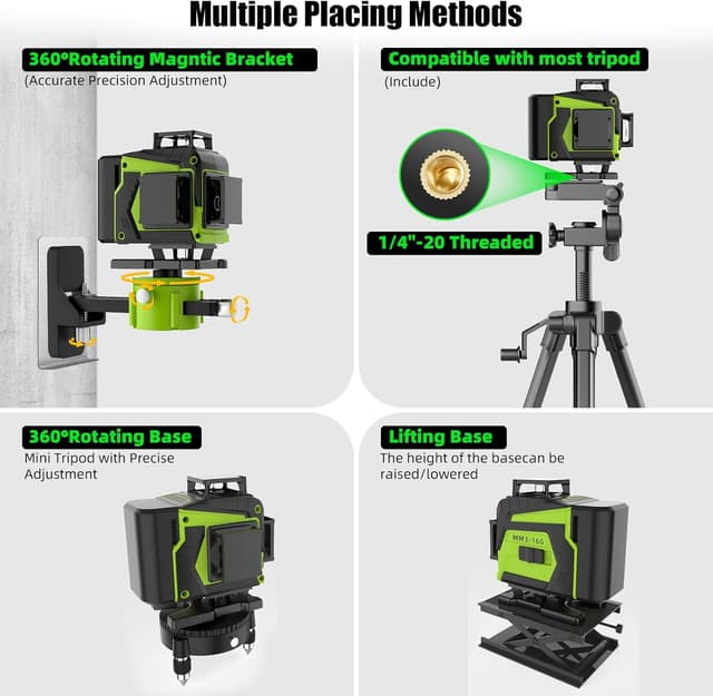 Detalle 2 de Grüner Kreuzlinienlaser 16 Linien