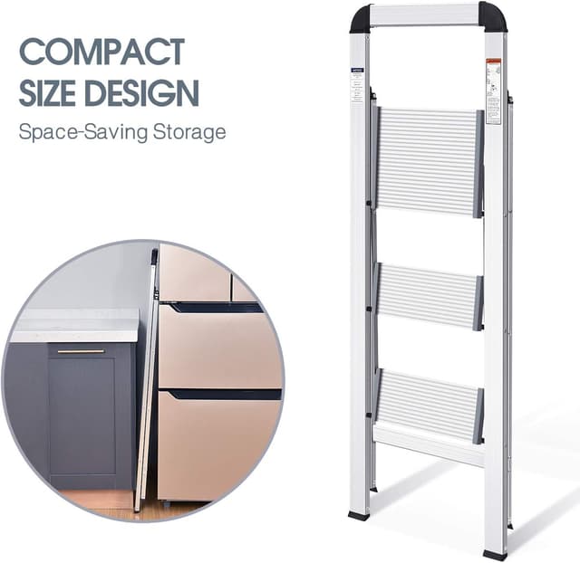 Thumbnail 1 de KingRack 3 Step Ladder with Handrail