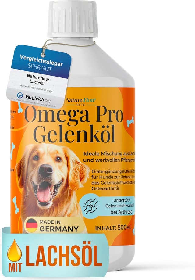 Imagen de Omega Pro Gelenköl Mix 24% Omega‑3 für Hunde en OfertitasTOP