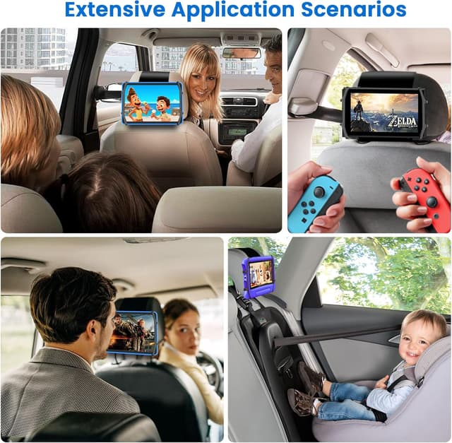 Detalle 1 de WONNIE Upgraded Car Headrest Mount Holder