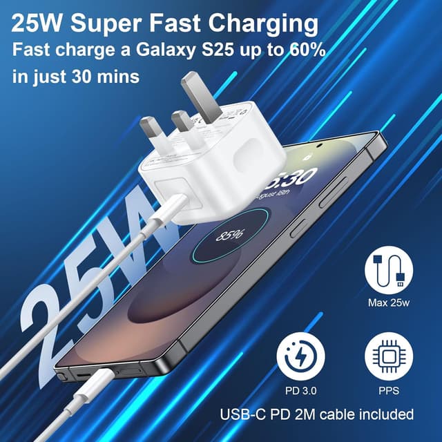 Detalle 2 de Samsung 25W USB C Charger Two-Pack