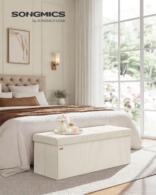 Detalle 2 de SONGMICS panca contenitore 110 cm