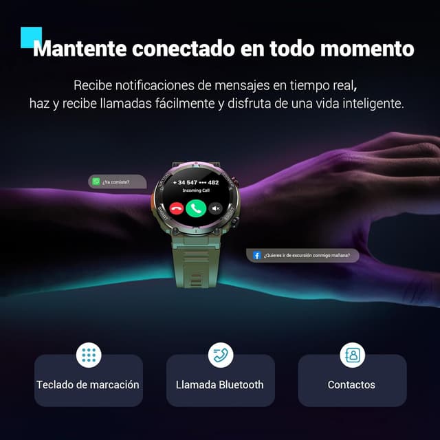 Thumbnail 5 de Blackview W50Pro Smartwatch 1,45" 960 mAh