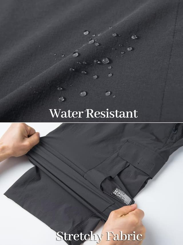 Thumbnail 6 de MAGCOMSEN Men’s Quick-Dry 3/4 Gym Shorts with Zipper Pockets (Nylon/Elastane)