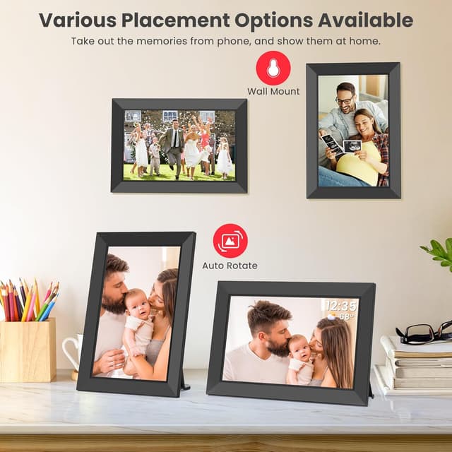 Thumbnail 5 de BIGASUO Frameo 10.1-inch digital photo frame