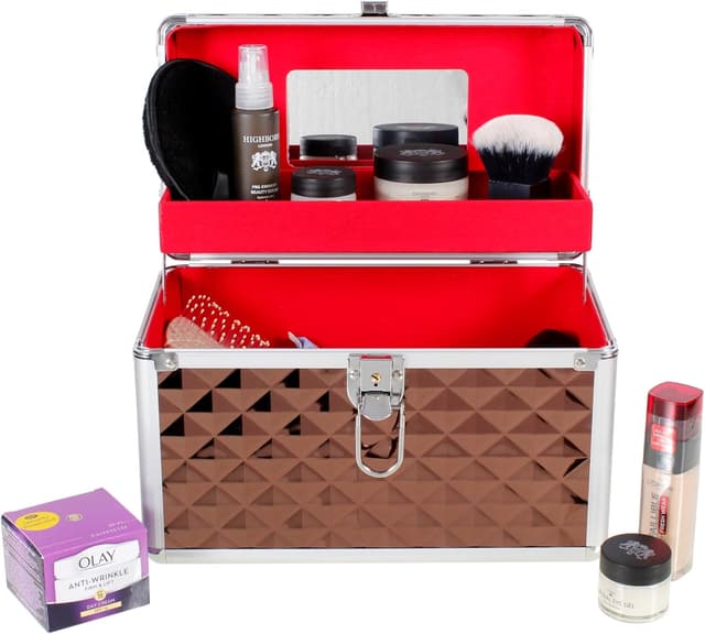 Thumbnail 1 de Aluminium Hard Make Up Travel Box