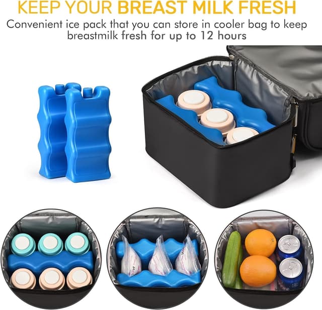 Thumbnail 2 de AIFUSI Double Layer Breastmilk Cooler Bag