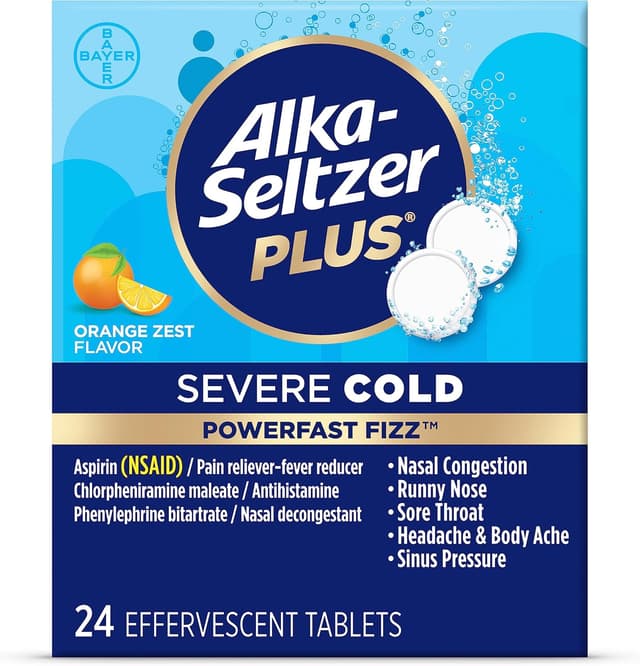 Imagen de Alka-Seltzer Plus Severe Cold 24ct Effervescent Tablets en OfertitasTOP