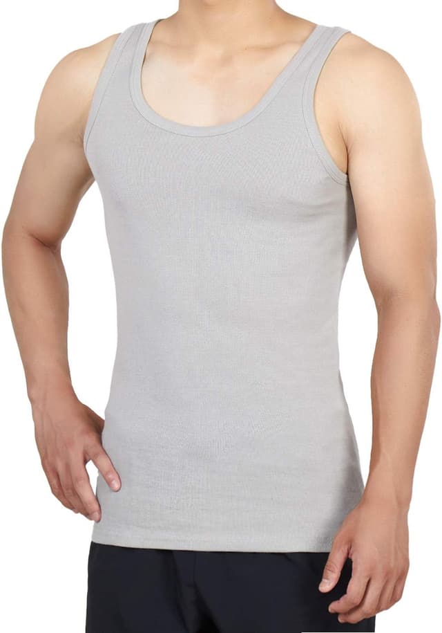 Detalle de Lot de 5 débardeurs homme NUOZA en coton (toutes tailles et couleurs)