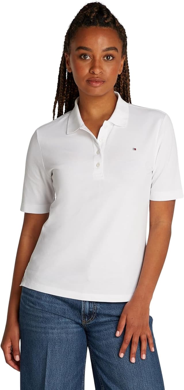 Thumbnail 6 de Tommy Hilfiger da donna maglietta polo maniche corte 1985 in piqué Regular Fit