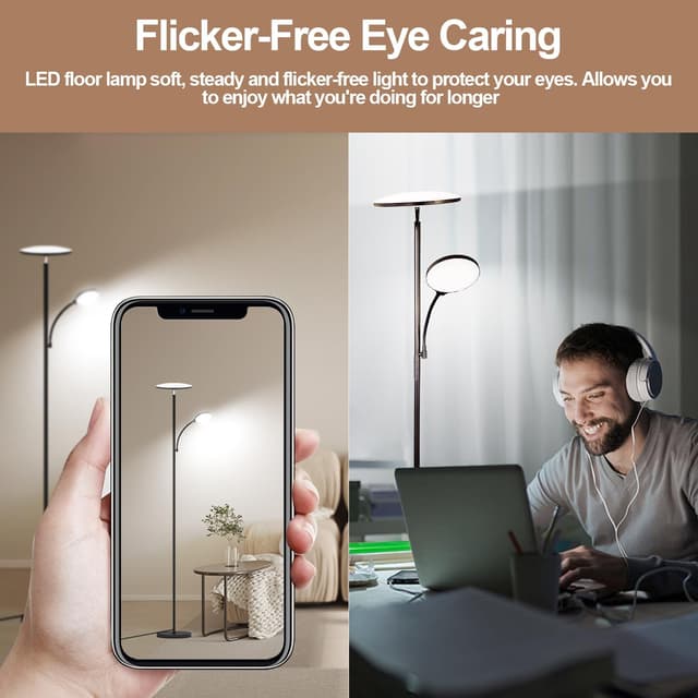 Detalle 2 de marctronic LED Stehlampe 42W dimmbar – 175 cm Höhe