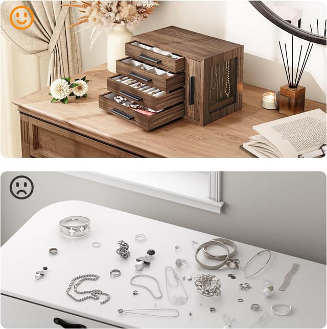 Thumbnail 5 de HOOBRO EBH09JB04 Caja Joyero 4 niveles