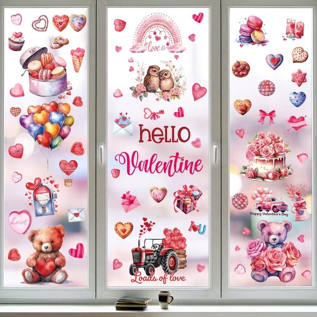 Imagen de Wothfav Stickers fenĂȘtre Saint Valentin 9 đȘ en OfertitasTOP