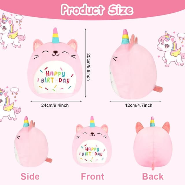 Detalle 2 de Vicloon Oreiller Licorne Rose 24x24 cm