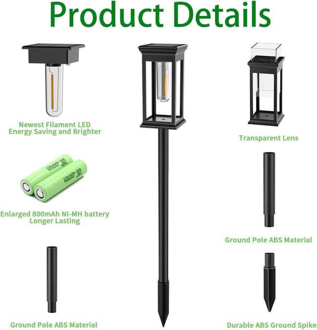 Thumbnail 4 de Yorezcop Luces Solares Led Exterior 800mAh