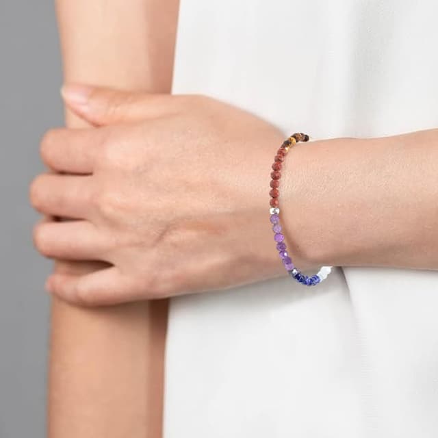 Detalle 2 de BERGERLIN 7 Chakra Armband, 14 bis 17 cm