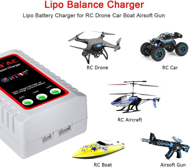 Detalle de Haisito caricabatterie LiPo B3 2-3 celle