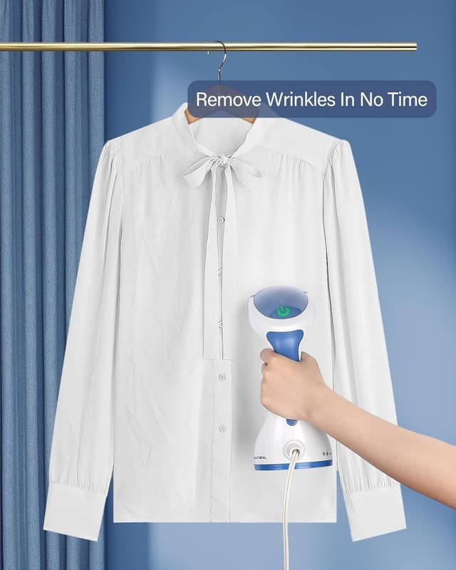 Detalle 2 de BEAUTURAL Portable Handheld Clothes Steamer (1200W) with 30-second heat-up and detachable water tank