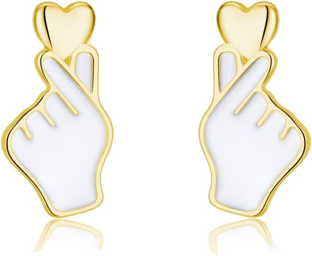 Imagen de SLUYNZ Love Heart Stud Earrings 0.7 g en OfertitasTOP