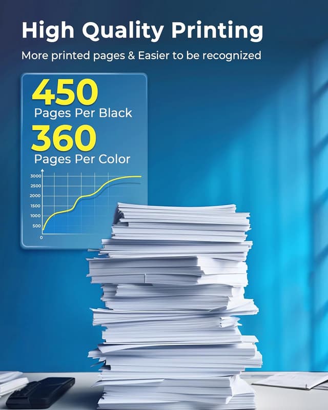 Detalle 1 de ECHALLENGE 304/304XL Multipack (2-Pack) für HP 304 Druckerpatronen Schwarz & Farbe