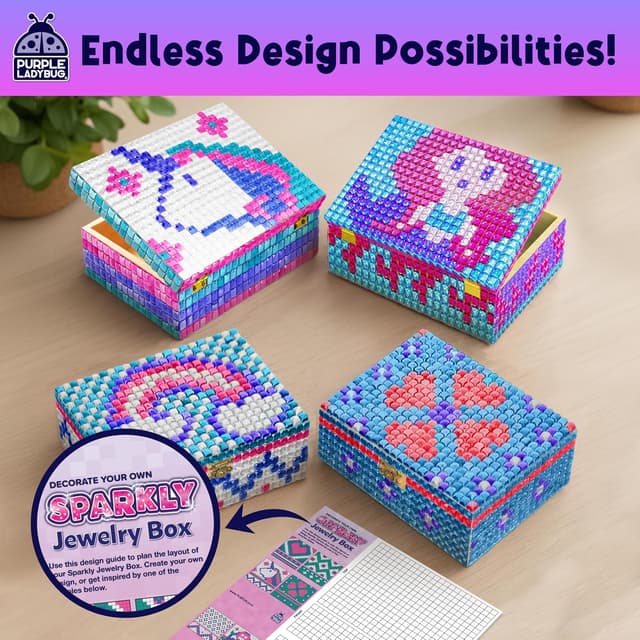 Thumbnail 4 de PURPLE LADYBUG Jewelry Box Craft for Girls Ages 8-12