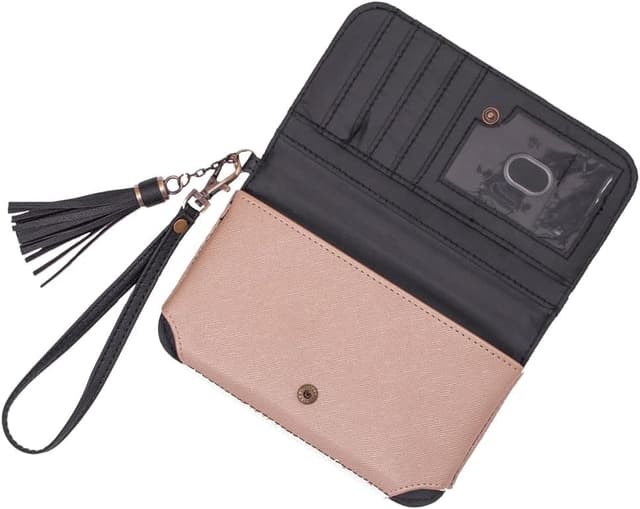 Detalle 2 de Bioworld Harry Potter Black Floral Hedwig Smart Phone Purse