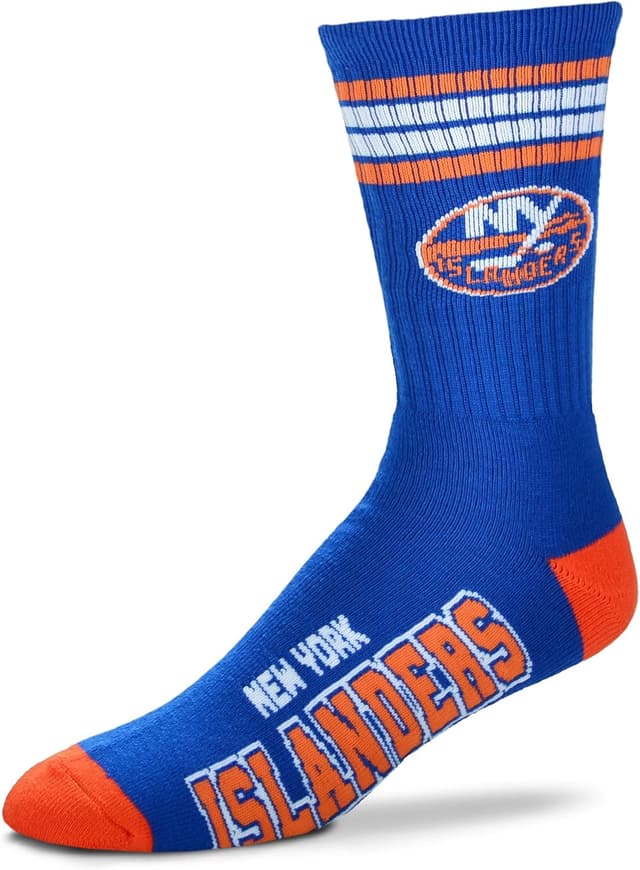 Thumbnail 6 de For Bare Feet NHL unisex-child 4 Stripe Deuce Crew socks (Carolina Hurricanes)