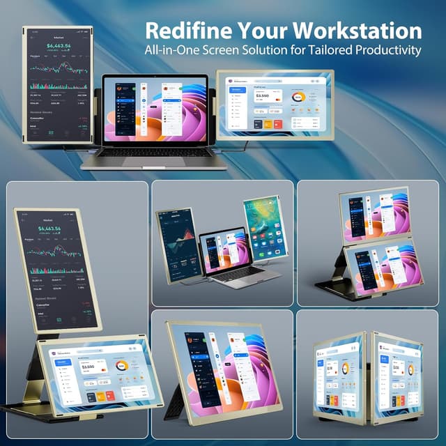 Detalle 2 de Teamgee 15,6 Zoll Laptop Monitor Extender