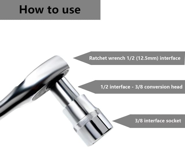 Thumbnail 4 de Set adattatori bussola 4 pezzi 1/2–3/8