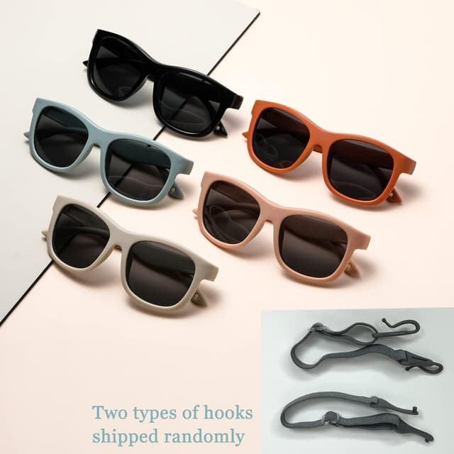 Detalle de Musivon Baby Sunglasses (6 months–2.5 years) with flexible frame, polarised UV lenses and strap