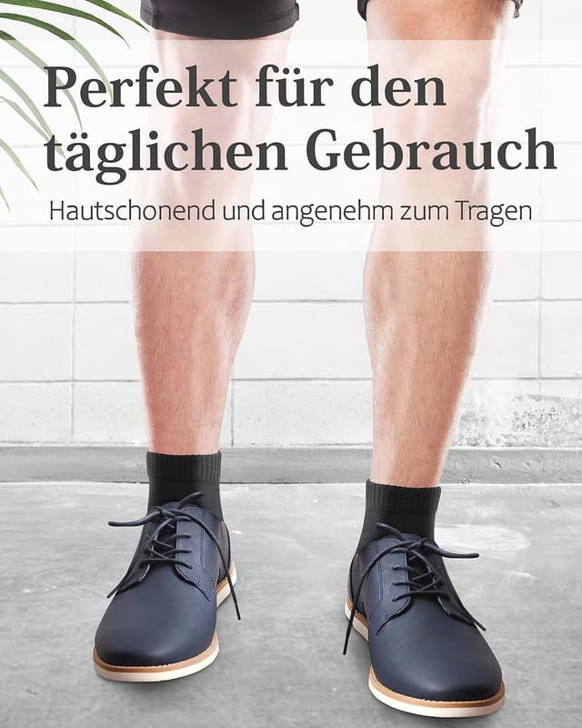 Detalle de Fiera Besa Diabetikersocken für Herren mit Komfortbund – nahtlos, ohne Gummibund