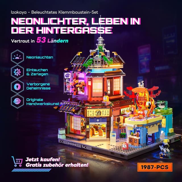 Thumbnail 6 de FUNWHOLE Cyberpunk Izakaya 1987 Teile 🧩