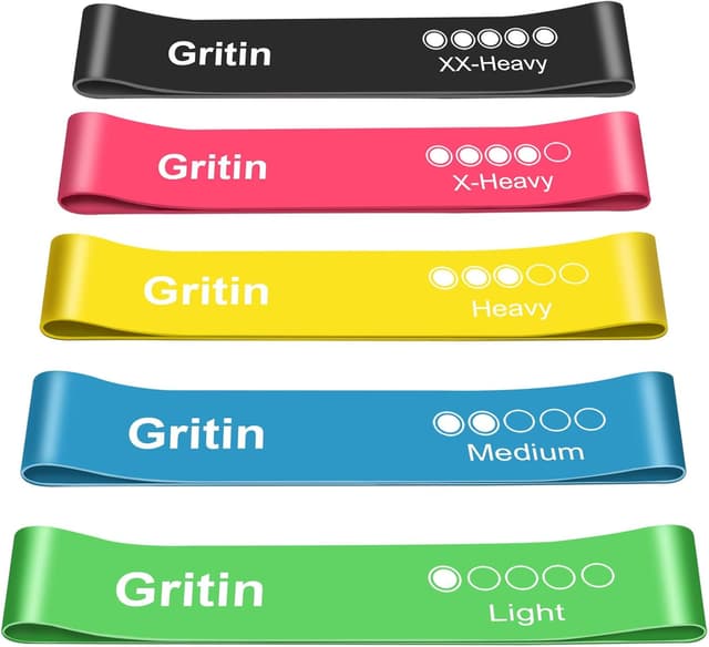 Imagen de Gritin Resistance Bands Set of 5, Multi‑level 🏋 en OfertitasTOP