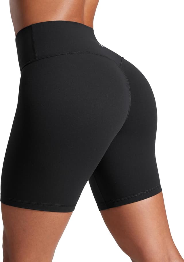 Detalle de CRZ YOGA Femmes Butterlift Short taille haute (pas de couture devant) 10 cm / 15 cm pour le yoga