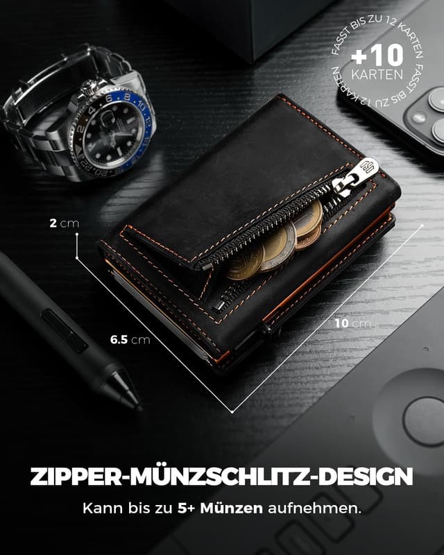 Thumbnail 5 de DODENSHA MagSnap Slim Wallet Herren