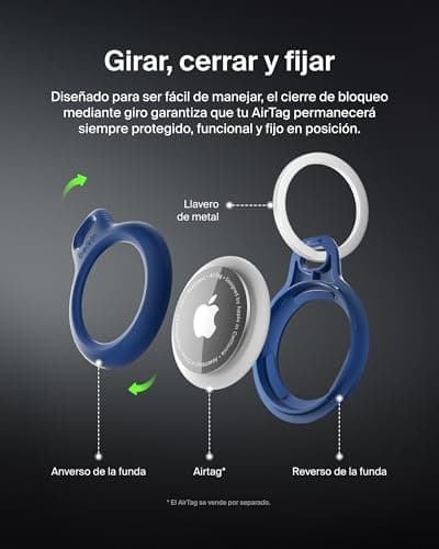 Detalle 2 de Belkin Llavero AirTag funda resistente azul