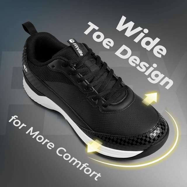 Thumbnail 4 de FitVille Extra Wide Spiked Golf Shoes