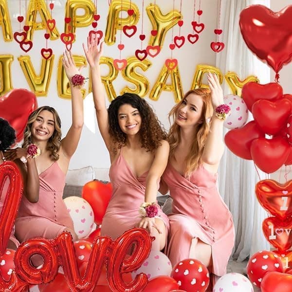 Thumbnail 5 de Anniversary Decorations Balloons arch with banner 🎈