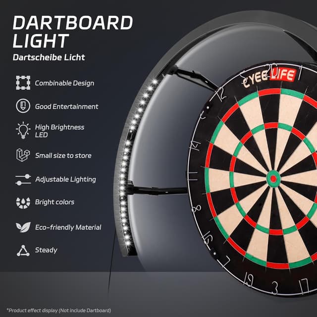 Detalle 2 de CyeeLife 270° Dart Board Light