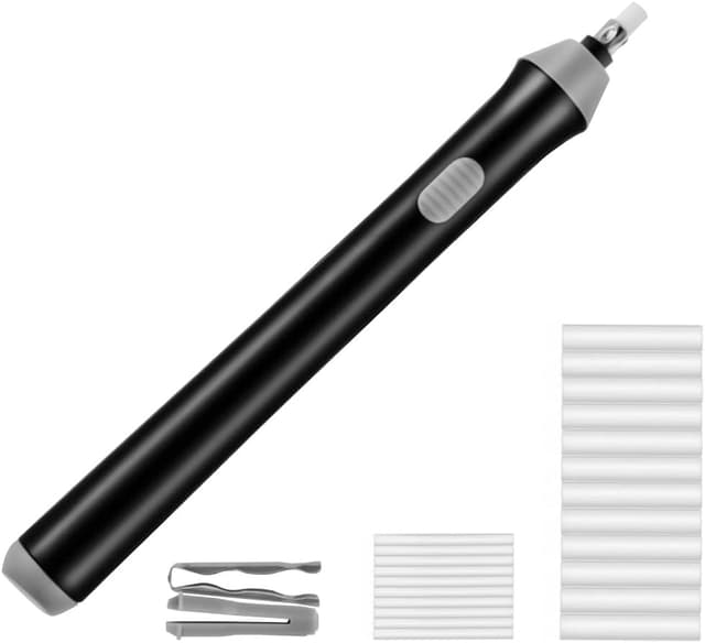 Detalle de OFFCUP Elektrischer Radiergummi-Kit (batteriebetrieben) mit Ersatzminen – 2 Größen