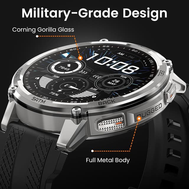 Detalle 2 de KOSPET TANK T4C GPS smartwatch 1.5” AMOLED