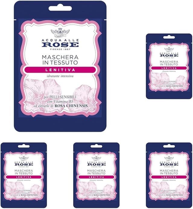 Thumbnail 5 de Acqua alle Rose Maschera Viso 5 pz lenitiva