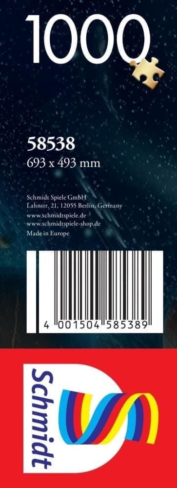 Detalle 2 de Schmidt Spiele „Magische Sternenwelten, Schwerelos im All“ – 1000-Teile Puzzle (Leinenstruktur, matt) ab 12 Jahren