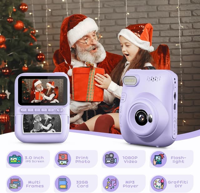 Detalle de GREENKINDER Kids Instant Print Camera 3-inch