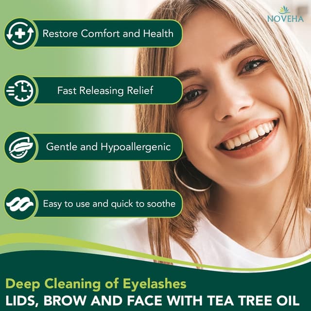 Thumbnail 2 de NOVEHA Demodex Eyelid & Lash Wipes 60 count 🧴