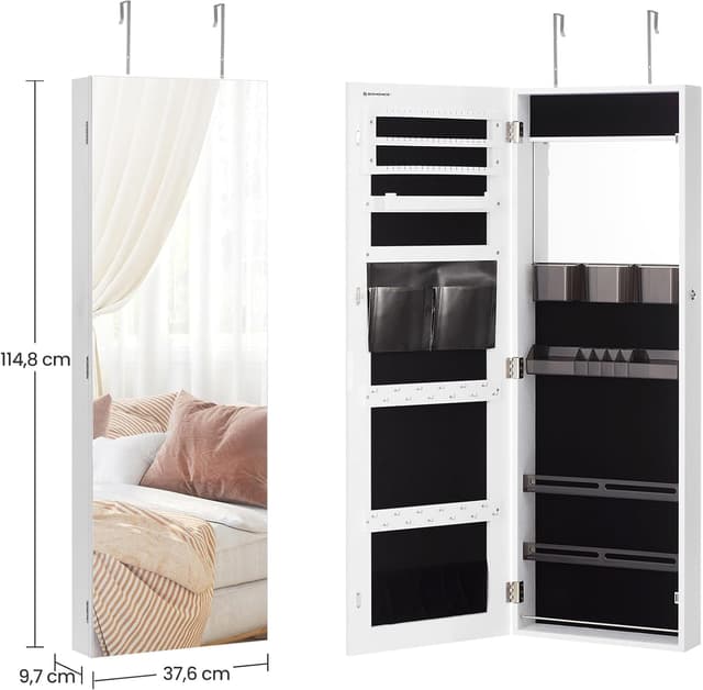 Thumbnail 6 de SONGMICS JJC003W01 armario joyero con espejo