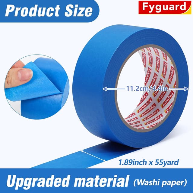 Thumbnail 1 de Fyguard Blue Painters Tape 1.89" x 55 yd DIY painters tape 🎨