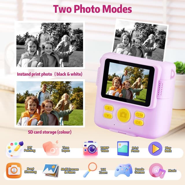 Detalle de Sofortbildkamera 1080P Kinderkamera